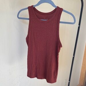 a new day Sleeveless Maroon Tank Top